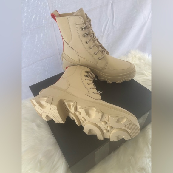 BRAND NEW SOREL BREX BOOT LACE WP Bleached (Ceramic/Optimized Orange) W 8.5 US - Picture 8 of 14